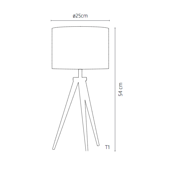 Line Drawing Table : Radiant lighting paso tri table lamps
