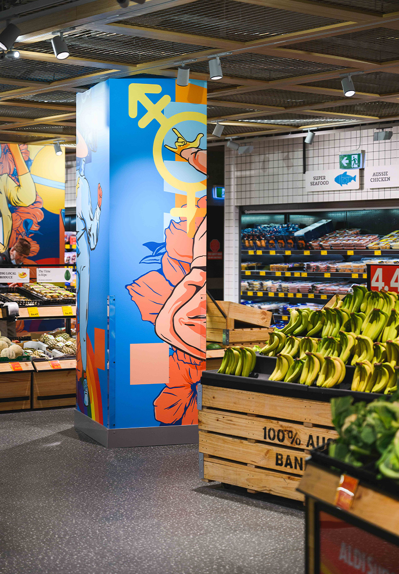 Radiant Lighting Aldi Corner Store