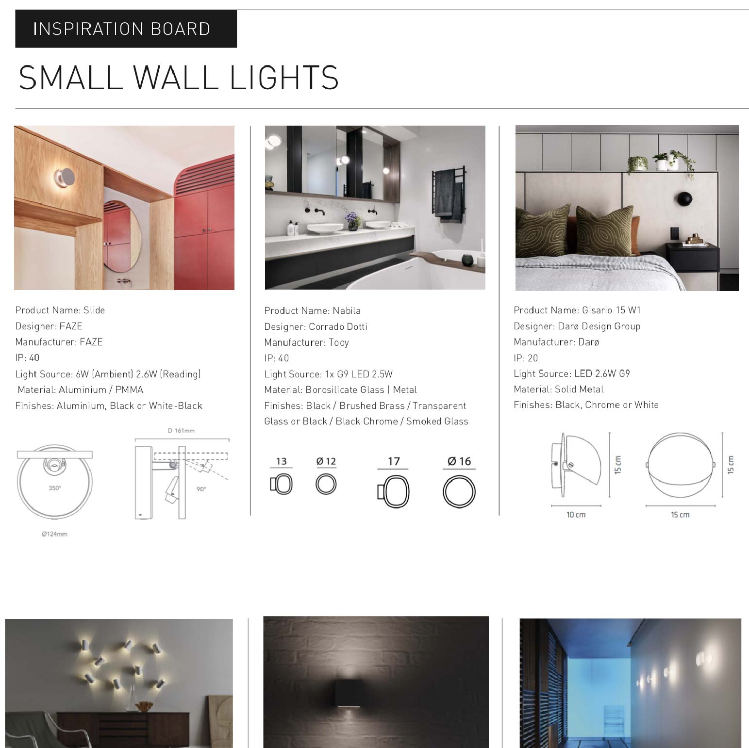 Small Wall Lights